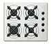 Baumatic AS4-2SS Hob Built-In Gas 4 Burner `Studio Solari