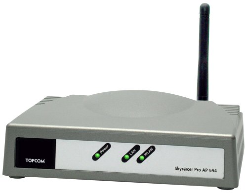 TV Ger&auml;te: Topcom Skyracer Pro AP 554 Wireless Accesspoint mit 4 Ethernet-Ports 108 Mbi Super-G Standart, mit 128-bit WEP-Verschl�sselung