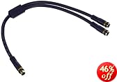 Cables to Go 29164 Velocity S-Video Y-Cable, 1 ft. - Blue