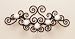Wrought Iron Swirl Wall 5-Candle Sconce