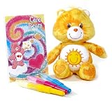 10" Tye Dye Care Bear with Blow Pen: Funshine Bear