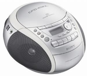 Festplatten: Sony CFD-E90 CD-Radiorekorder silber