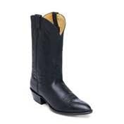 Nocona Men's 12 Black Deer Tanned Western Cowboy Boots - Nocona Men's 12 Deer Tanned Western in Black. Since the beginning of Nocona in 1925, their reputation for excellence by the providing the finest and best fitting western footwear has grown around the country. Known for western styling, unsurpassed craftsmanship and the highest quality leathers, Nocona stands out! You've found them at BootBarn.com Boot Features: Great Priced Boot for a top quality Nocona! One of Nocona's Most Popular Styles!! Soft deertan leather makes for a very comfortable boot! Leather Lining. Hand pegged reinforced shank. 3/4 Welt. Medium Round Toe. 1 1/2 Underslung Heel. Great First Pair for those of you new to the Nocona Premier Brand! D = Regular Width B = Narrow Width EE = Wide Width EEE = Extra Wide Width