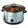 Rival 33511LD-C stainless steel 5 Qt Crock-Pot Slow Cooker with Bonus