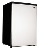 Sanyo SR-4910M Counter-High Refrigerator with Platinum-Finish Door