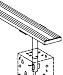 15' PERMANENT BENCH WITHOUT BACK-NAVY