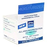 Nivea Visage All Around Protection Daily Moisturizer Creme, Oil Free, SPF 15, 1.7 Ounces