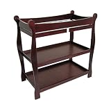 Badger Basket Cherry Sleigh Style Baby Changing Table