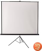 70INX70IN Versatol Tri-pod Screen Matte White Keystone Elim.