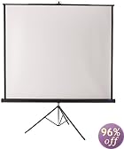 70INX70IN Versatol Tri-pod Screen Matte White Keystone Elim.