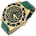 Julius Legend Capitol - 18K Gold & Green Crocodile Leather Watch