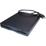 NoteBook: NEC UF-0002S schwarz Disketten-Laufwerk 1.44MB 3� extern USB2.0 Slim schwarz