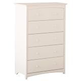 Beatrice Five Drawer Chest In White
