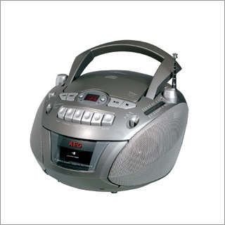 Elektronik und Foto: AEG SRR 4300 CD Stereo-Radio-Rekorder silber