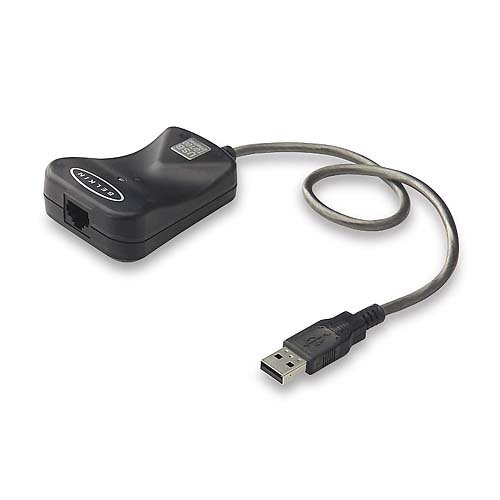 Kamerazubehoer: Belkin USB Ethernet Adapter W/2M Patch Kabel