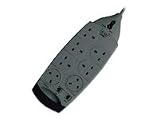Belkin SurgeMaster, 7-Way, Tel/Fax/Modem/Cable or DSL Modem Protection, Grey, 3m Cable