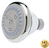 WaterPik NVC-623CV Charleston Shower Massage 6-Setting Fixed-Mount Chrome Showerhead by Waterpik