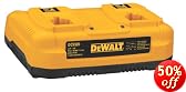 DEWALT DW9216 7.2-Volt to 18-Volt Dual Bay Pod Style 1 Hour Battery Charger