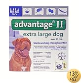 Advantage Topical Flea Treatment for Dogs over 55 Pounds   (6 Applications)