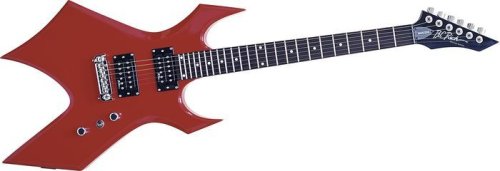 B.C. Rich Bronze Series Warlock Electric Guitar, Red