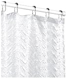 Park B. Smith Contessa 72-by-72-Inch Shower Curtain, White