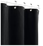 Park B. Smith Verona 72-by-72-Inch Shower Curtain, Black