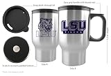 Louisiana State (LSU) Tigers 16 oz. Stainless Steel Travel Mug (Set of Two)