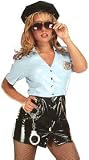 Sexy Woman Cop Costume In Patent from Top Lingerie Mftr. (Hat and Handcuffs Not Included)