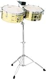 Latin Percussion M257 Matador Series 14 & 15 Inch Steel Shell Timbales Set
