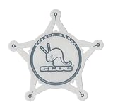 Slug Percussion Snare Drum Batter Badge, Silver