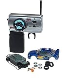 Fast Lane Super Slicks 1:43 Fully Loaded Subaru Rally Starter Kit: Blue #7 (49 MHz)