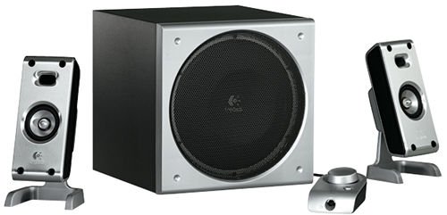 Lautsprecher: Logitech Z-3e (black version) 2.1 PC-Lautsprecher 40 Watt RMS