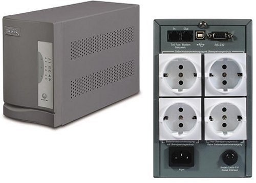 Kamerazubeh&ouml;r: Belkin unterbrechungsfreie Notstromversorgung (USV), Universal, automatischer Spannungsregler, 1200 VA, bis zu 40 Minuten Reservestromzeit