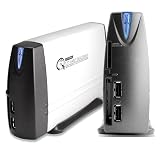 Argosy 3-in-1 250GB (7200RPM) USB2.0 3.5" HDD in Aluminium Case with 6-in-1 Memory Card Reader & 2-Port USB2.0 Hub