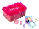 Disney Princess Secret Stuff Box with Memo pad, Key chain mirror, Pencil sharpener and 2 stamps