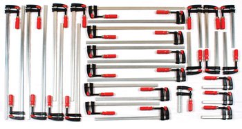 Bessey BTB30 30-Piece Tradesman Assorted Bar Clamp Set.