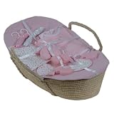 16 PC Moses Basket - Pink