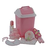 11 pc Baby Gift Set Diaper Pail - Pink