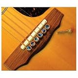 Dandrea Brass Tone Pins w/ Abalone Dot Inlays (Set of 6)