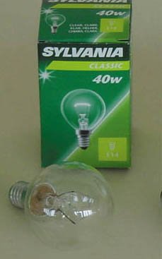 Festplatten: Sylvania Tropfenlampe E14 40 Watt Klar 36850