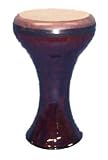 Ceramic Doumbek, Small, Black w/Fishskin Head