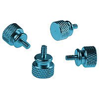 Speicherkarten: Revoltec THUMBSCREWS Schrauben zur �ffnung von PC-Geh�usen ohne Schraubenzieher, t�rkis
