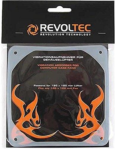 Speicherkarten: Revoltec Vibrationsaufnehmer f�r Geh�usel�fter - 120x120mm