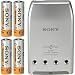 Sony BCG-34HE4 Super-Quick Worldwide Battery Charger with 4 AA NiMH Batteries