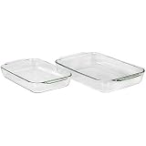 Pyrex 2-Quart and 3-Quart Glass Oblong Dish Value Pack