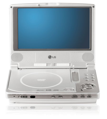 Lautsprecher: LG DVP-4932 Tragbarer DVD-Player 16:9 LCD-Bildschirm 17,8cm silber
