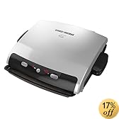 George Foreman GRP99 Next Generation Grill with Removable Plates, Silver Metallic Finish