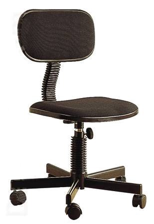 Black Secretary Chair with Adjustable Back Rest & Height Adjustment, for the office/computer desk