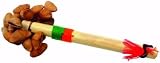 Cachos, Peruvian Seed Pod Rattle on Bamboo Handle
