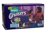Pampers Cruisers, Size 4, Value Pack, 104 Count
